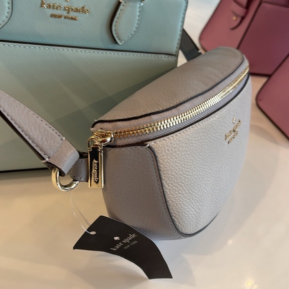 Kate Spade Lena Belt Waist Bag Fanny Pack Mountain Grey NWT - Picture 7 of 16